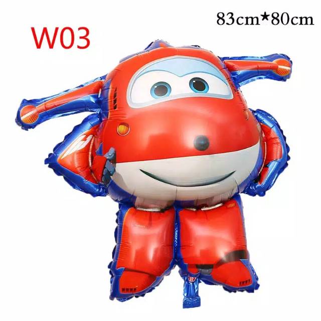 Balon Super Wings besar balon foil karakter
