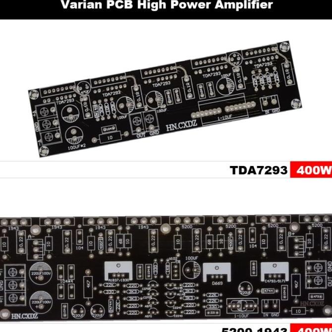 PCB High-Power Amplifier IC TDA7293/TDA7294 Transistor 2SC5200/2SA1943 miror1m Ayo Beli
