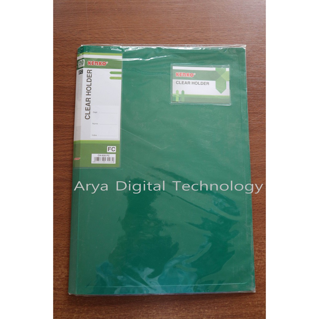 

Map Clear Holder Hijau Folio Kenko Plastik isi 20 Sheet CH 920 FC Murah Bagus