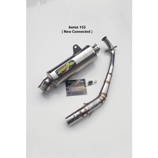 Knalpot Racing Stainless Aerox 155 New Connected Ori Raptor