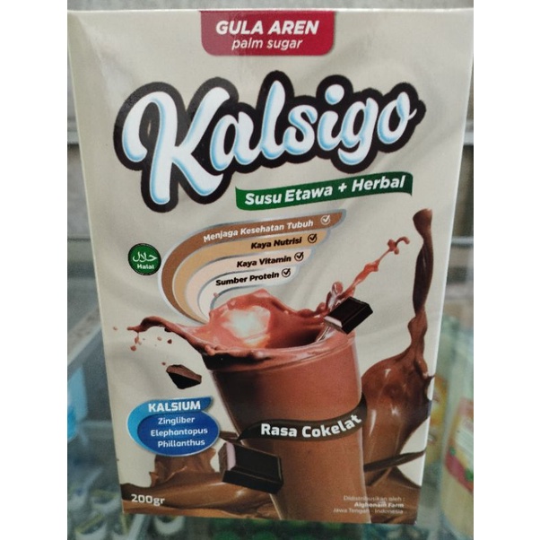 

Susu Kambing Etawa KALSIGO plus Herbal Rasa Coklat 200gr