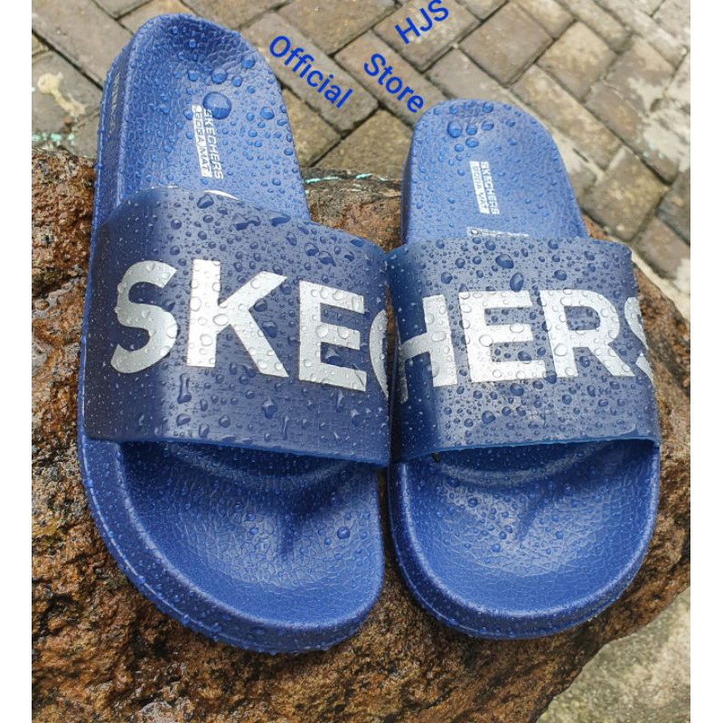 Senda Pria Selop Skechers Sandal Selop Pria Sendal Pria Sketchers Terbaru Sandal Kekinian Sendal Cowok Terbaru Sandal Skechers original