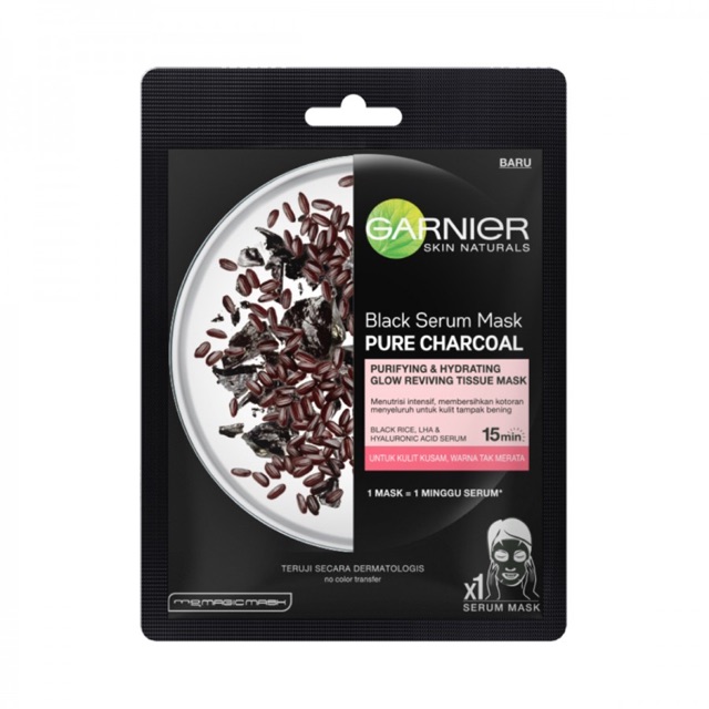 Garnier Pure Charcoal Rice Mask &amp; Algae