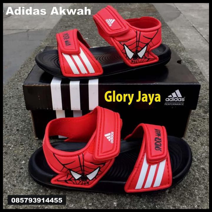 HOT DEAL SANDAL SEPATU ADIDAS KIDS AKWAH / ADIDAS ANAK SPIDERMAN BUKAN SKECHERS