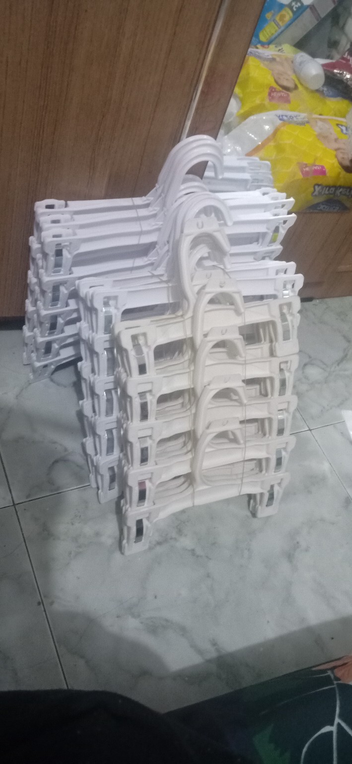 Hanger Jepit Plastik Anak 20 Cm Gantungan Baju Celana Model Bebek