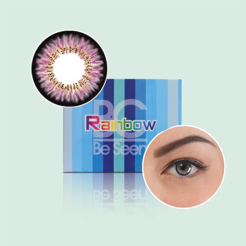 SOFTLENS RAINBOW SAPPHIRE FREE LENSCASE / SOFLENS / SOFTLEN / RAINBOW BC BE SEEN SAPPHIRE / SOFTLENS MURAH / SOFTLENS NATURAL