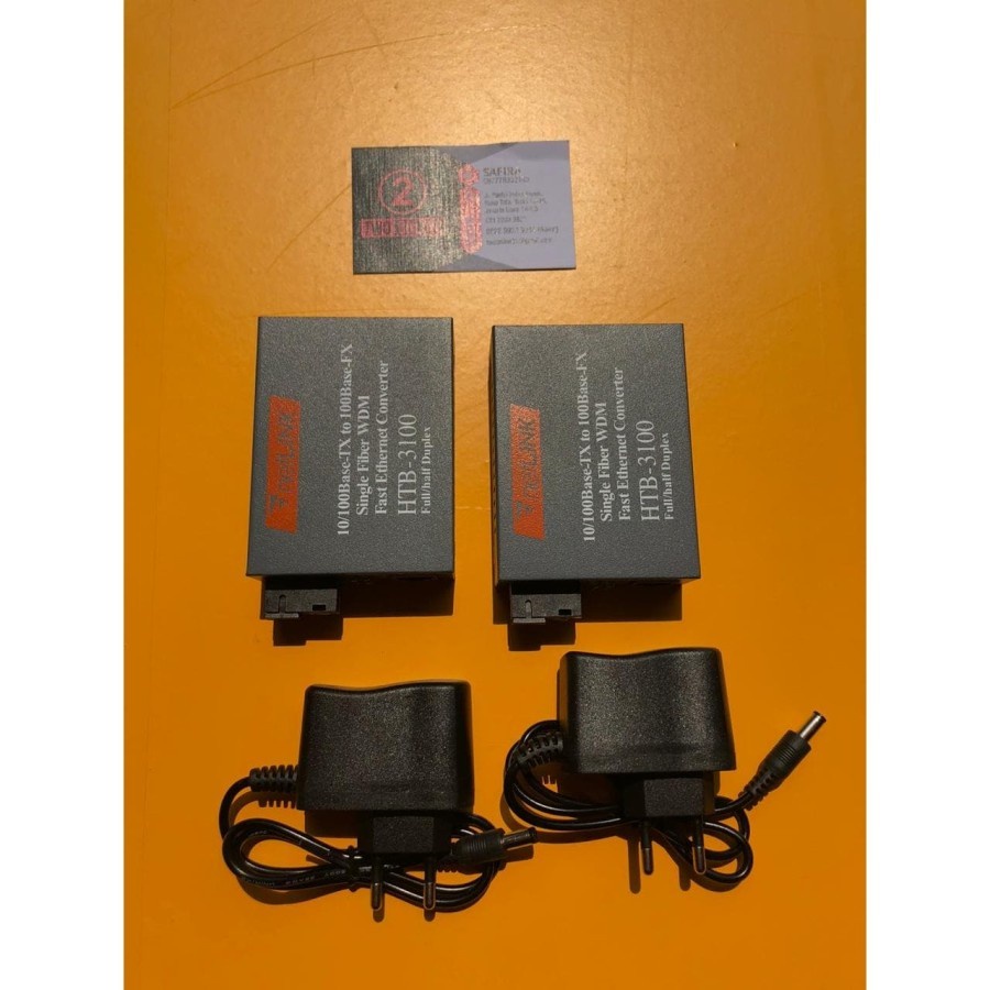 GOJEK HTB-3100 25km single fiber mode transceiver Optical Media Converter perkoli