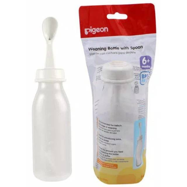 Pigeon Weaning Bottle With Spoon 6+months 240ml