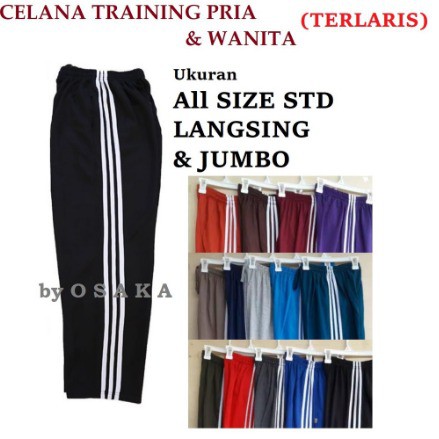 Celana Training Panjang Jumbo Pria dan wanita Paling Murah Bisa COD