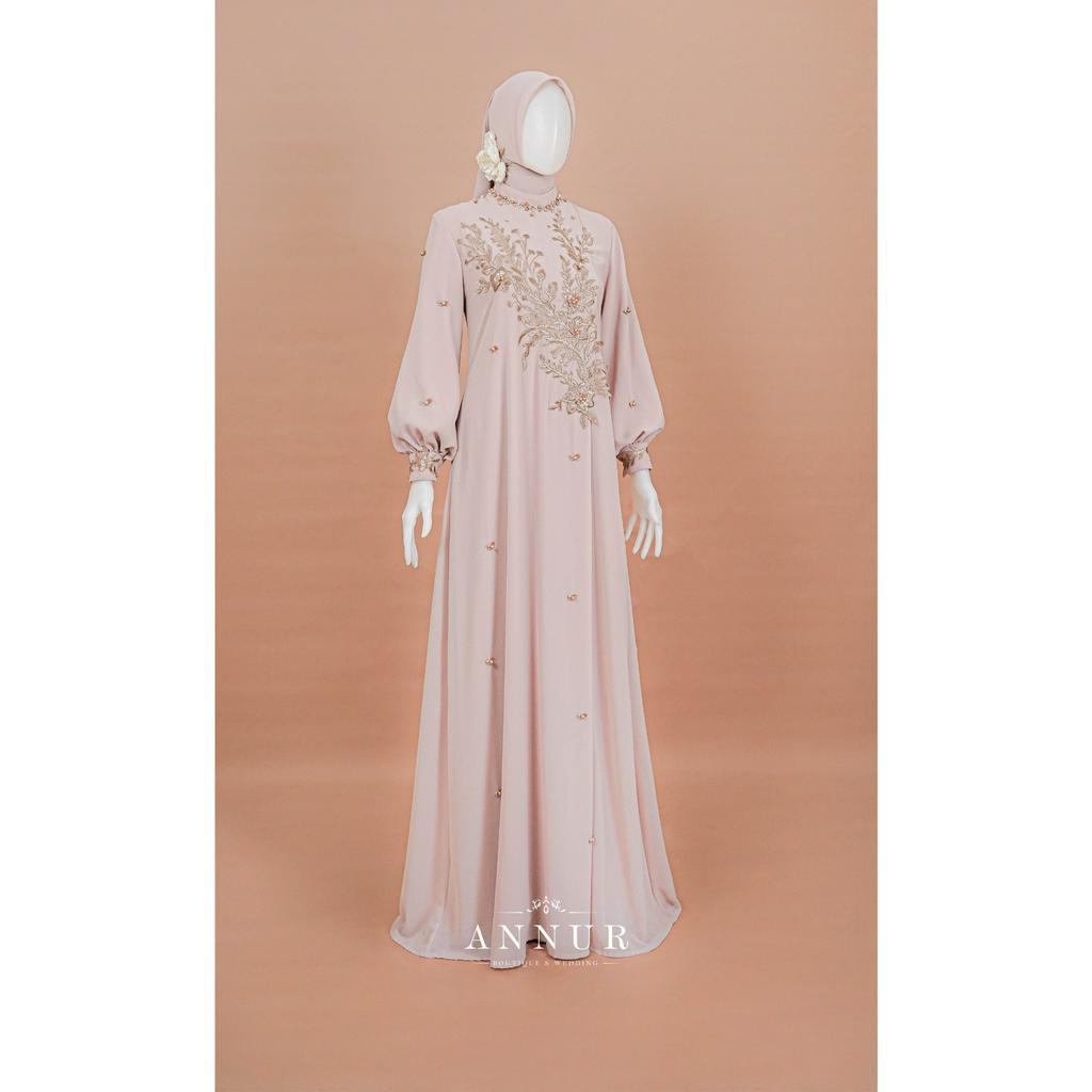 Annur Label Pre Order Aynour Abaya ceruti babydoll bordir gamis lebaran pengajian syukuran