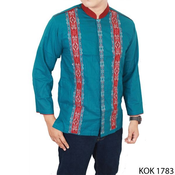 Baju Koko Muslim Katun Hijau – KOK 1783