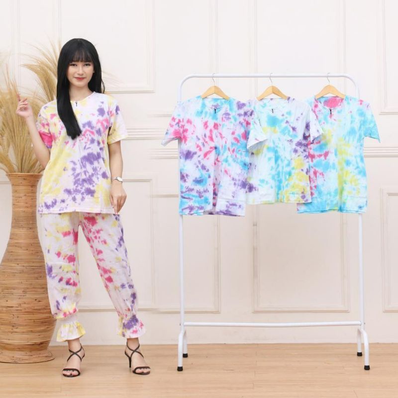 Setelan CP Kaos Tiydie Joger