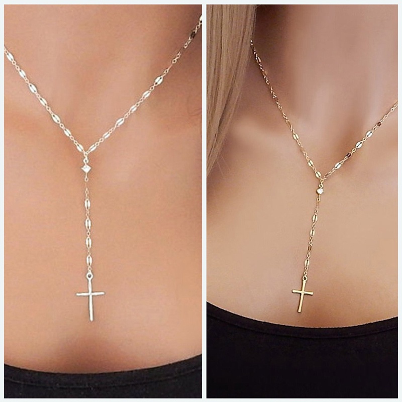 Cross Necklace For Men Jesus Cross Christianity Pendant Necklace Jewelry Charm