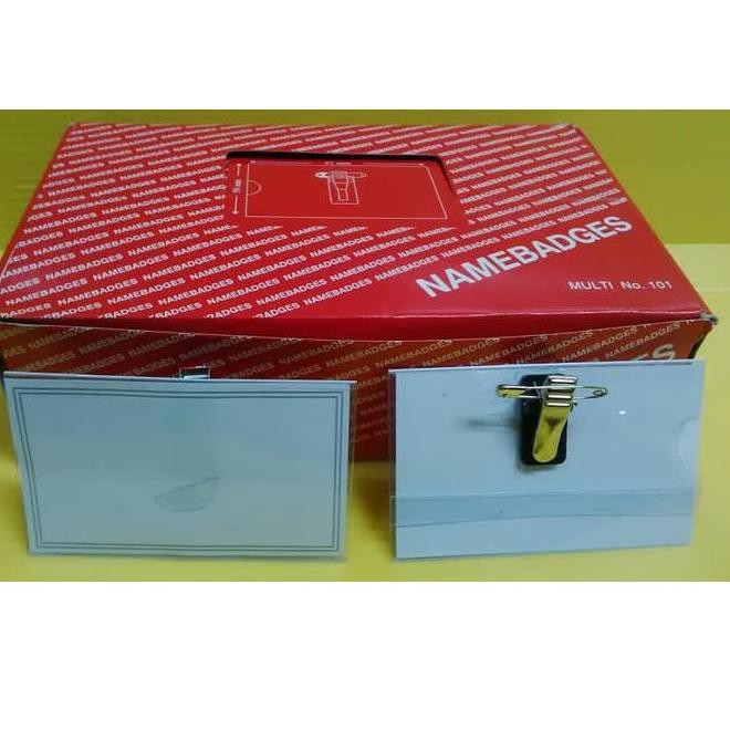 

Tidak Diragukan.. Name Tag Multi / Tanda Peserta Peniti + Jepit Buaya