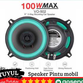 Speaker Audio Pintu Sudut Mobil Subwoofer HiFi 5 Inch 100W 90-20.000Hz