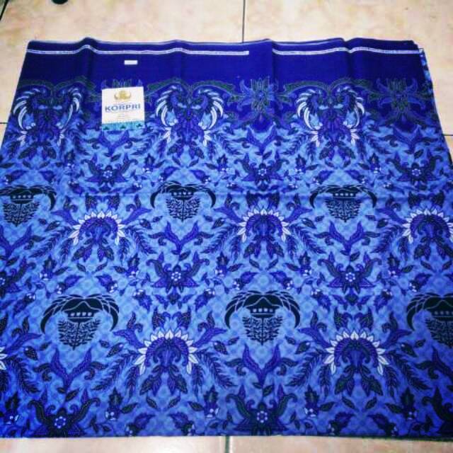  Kain  batik  korpri Kain  batik  korpri katun c40s C50s 