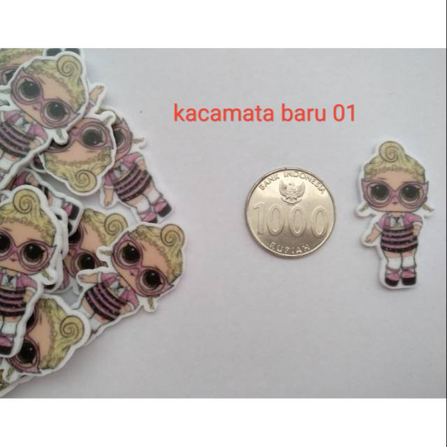 

Resin flat lol kacamata baru