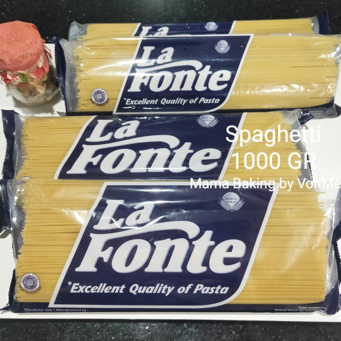 

Pasta-Aneka- Pasta Spaghetti La Fonte Spaghetti No 11 Spagheti Pasta 1 Kg 1000 Gr -Aneka-Pasta.