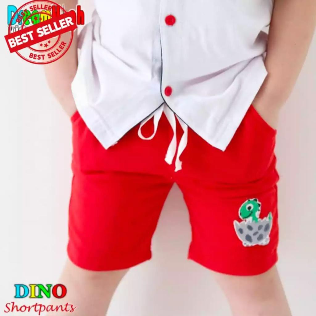 CELANA PENDEK ANAK ANAK LAKI LAKI PEREMPUAN CELANA FLACE DINO 1-5 TAHUN CELPEN ANAK CELANA PENDEK - TUPADOSTORE