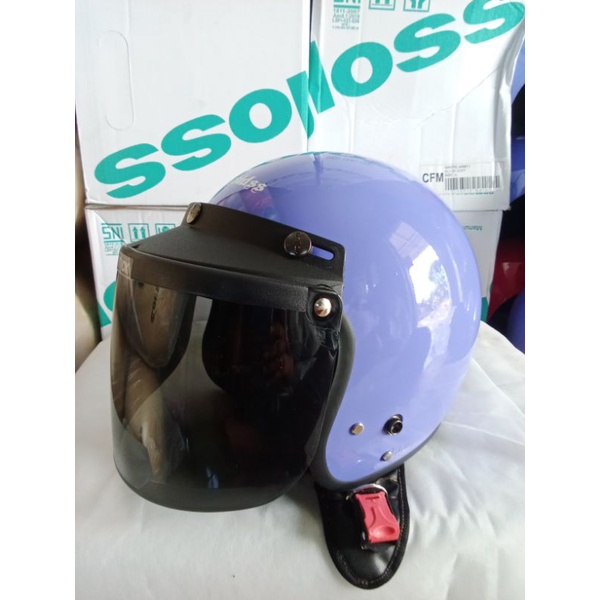 HELM RETRO ANAK JUNIOR starkidss (HNL)KACA INJAK ORIGINAL