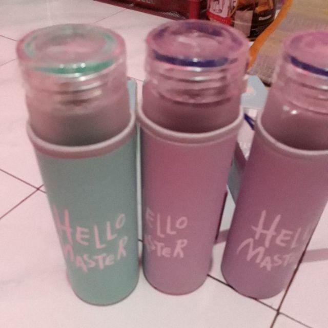Botol Minum Hello Master Colourful Kaca 480ml