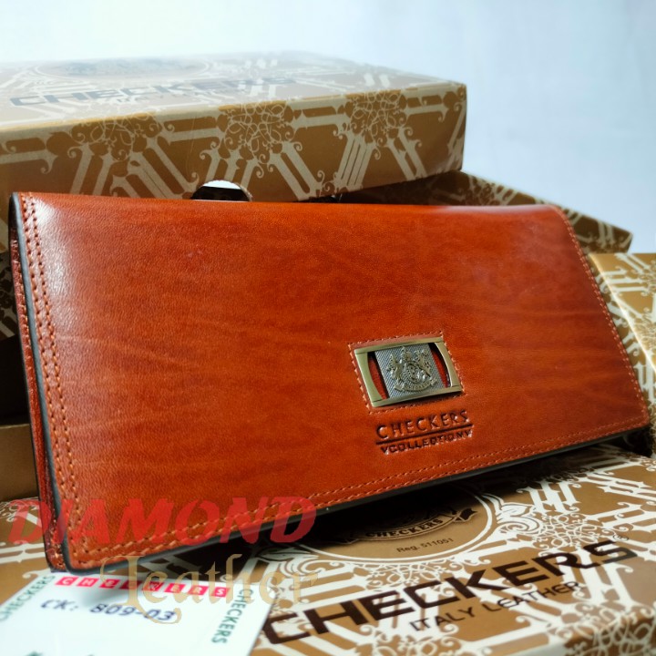 Checkers Asli Dompet Kulit Panjang Impor CK 03