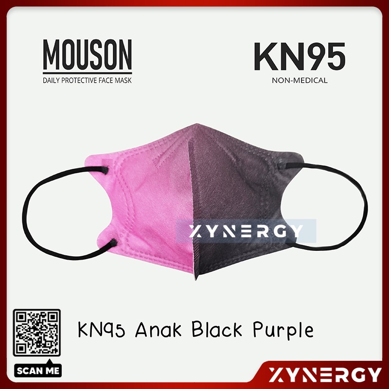 Masker Mouson KN95 Anak 5ply Gradasi Masker Non Medis 5 Ply Sekali Pakai