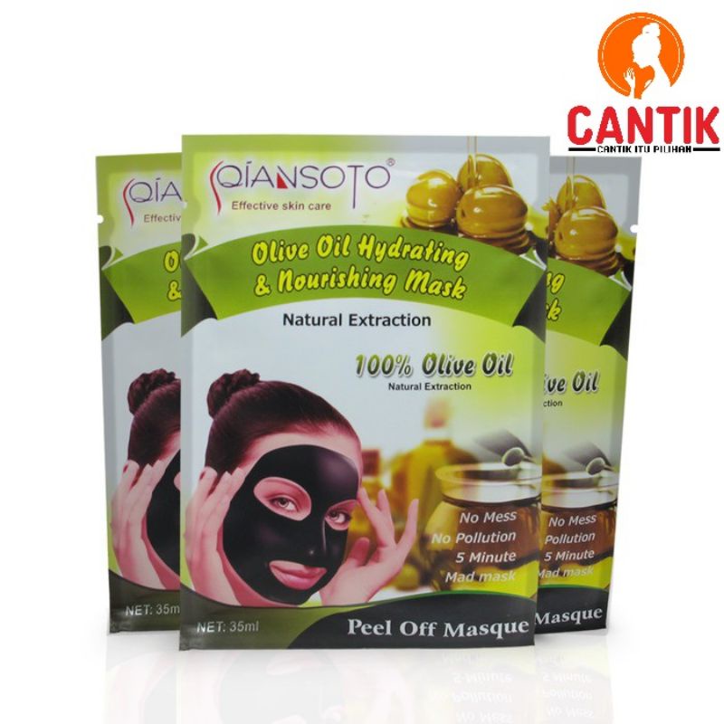 MASKER QIANSOTO OLIVE OIL - MASKER WAJAH QIANSOTO - QIANSOTO MASKER OLIVE OIL