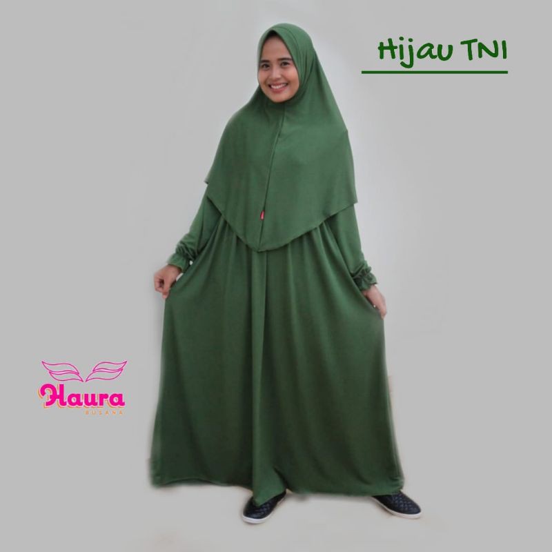 HAURA Gamis Aira Mommy Setelan Syari Bisa couple