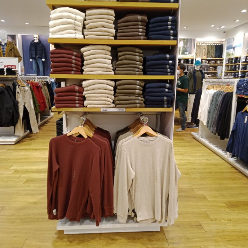 Jastip. Tshirt Uniqlo Man Waffle Crew Neck Jasa titip