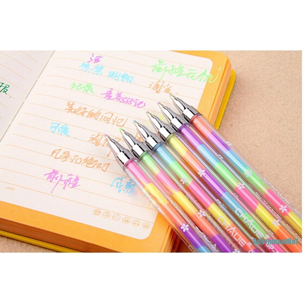 [AdornmentNo1]1 pc Cute Design Highlighter Pen Marker Stationary Point Pen Ballpen 6 Color