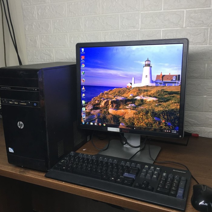 Komputer Fullset HP RAM 8GB Hardisk 500GB Core i3 Hemat Listrik Siap Pakai