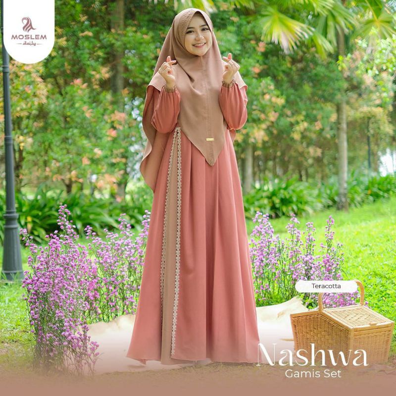OPEN PO Gamis syar'i Nashwa by Moslem daily