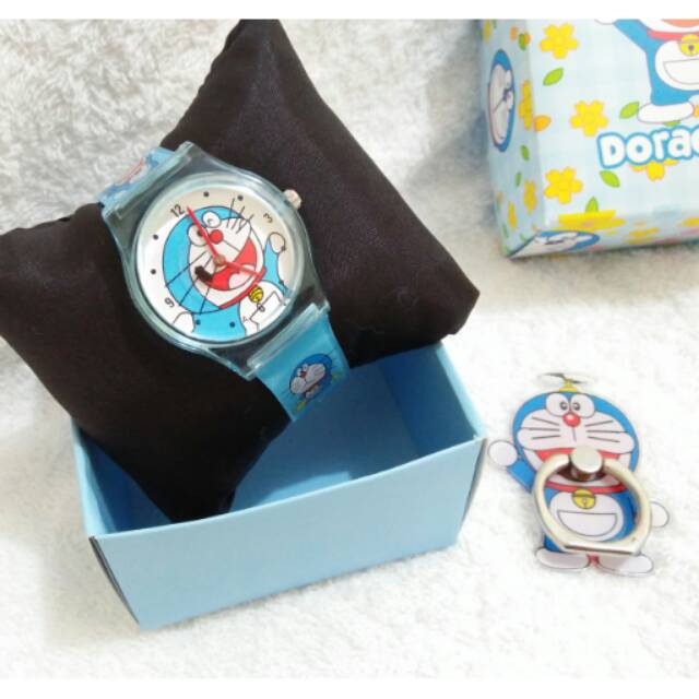 JAM TANGAN KARAKTER DORAEMON JELLY