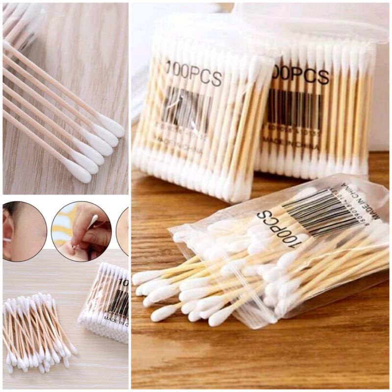 cotton buds bambu/cotton buds swab bambu/cotton buds kayu