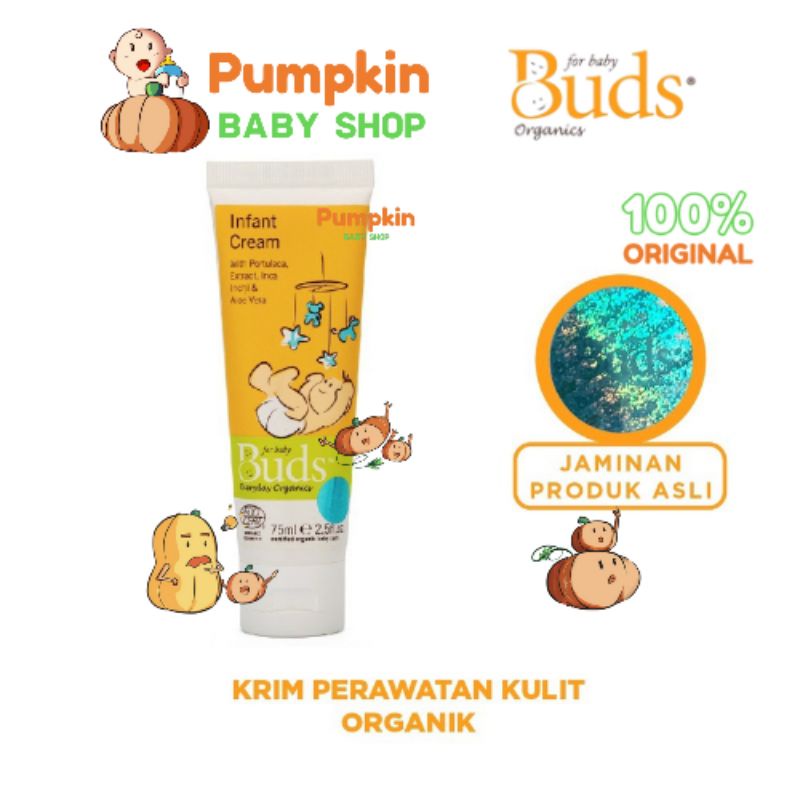 Buds Everyday Organics Infant Baby Cream 75ml