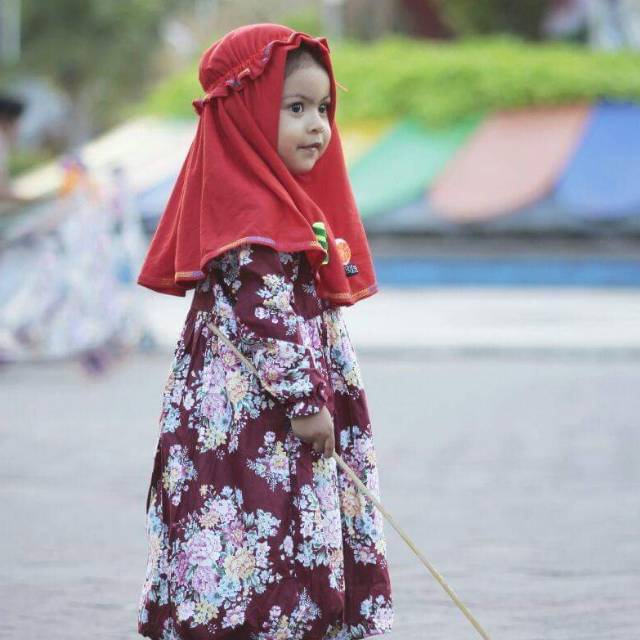 Kerudung Anak Kerudung Bayi Jilbab Anak Jilbab Bayi Aisyah Series Merah Cabe