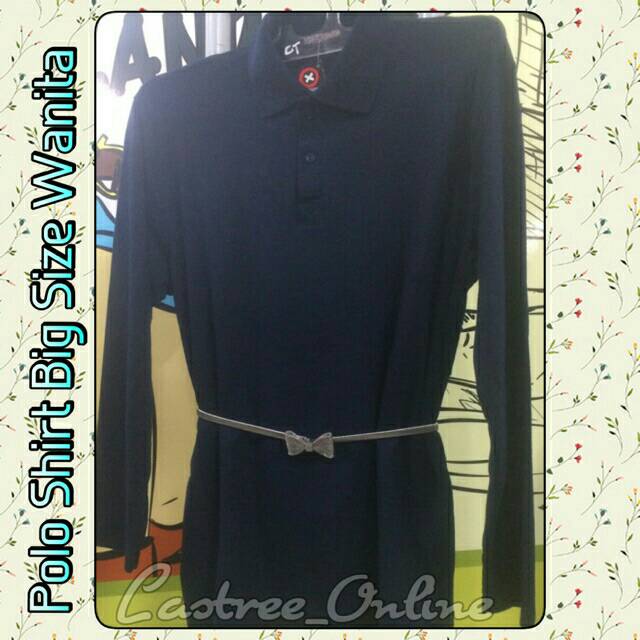  KAOS  WANITA  POLOSHIRT BIG SIZE PIQUE LACOSTE  KAOS  BIG SIZE 