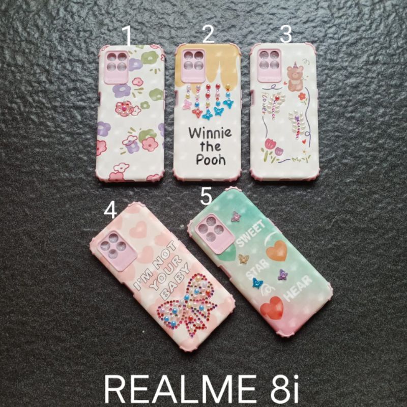 Case gambar Realme 8i motif cewek ( 3 motif ) soft case softcase softshell silikon cover casing kesing housing