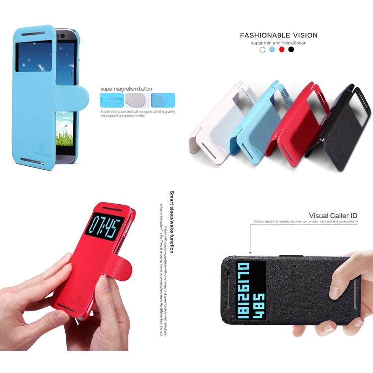 Nillkin Fresh Leather Case Flip Cover HTC One M8