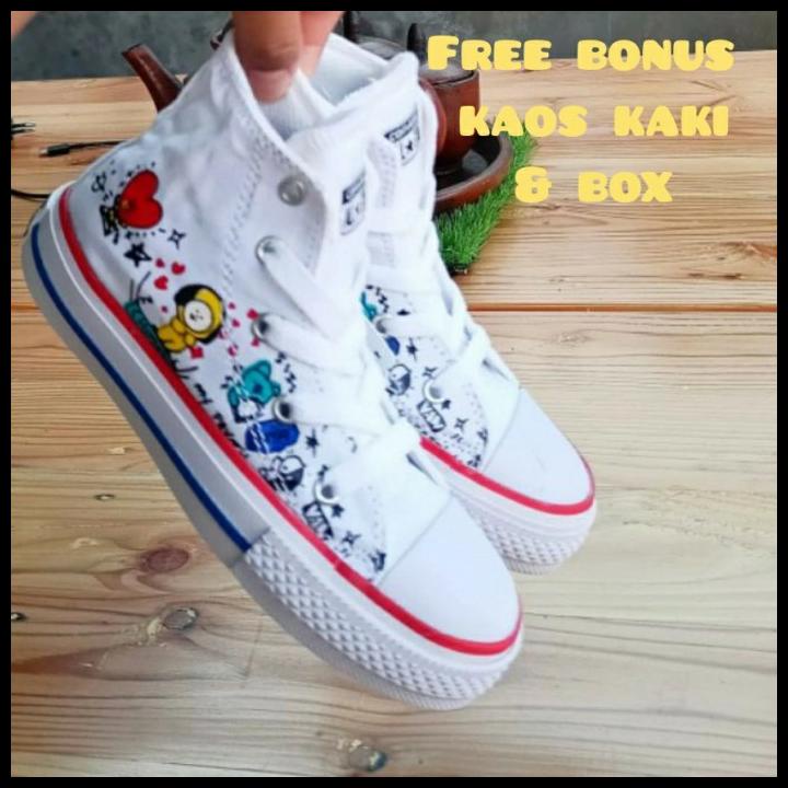 Sepatu Anak Perempuan & Sepatu Anak Laki Sepatu Converse Anak Bts Bt21