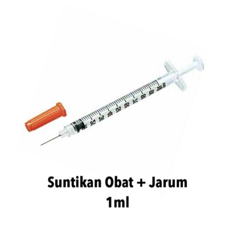 EXOTICGOODS JARUM SUNTIK 1ml SUNTIKAN HEWAN SYRINGE 1ml SPUIT 1ml ALAT SUNTIK HEWAN SUNTIK