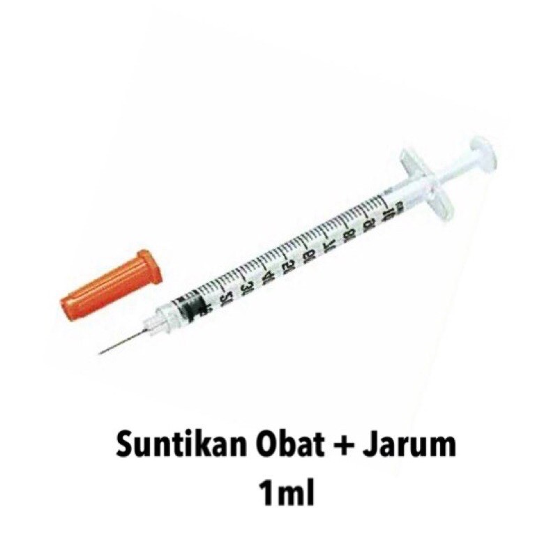 EXOTICGOODS JARUM SUNTIK 1ml SUNTIKAN OBAT HEWAN SYRINGE 1ml SPUIT 1ml ALAT SUNTIK HEWAN SUNTIK DENGAN JARUM