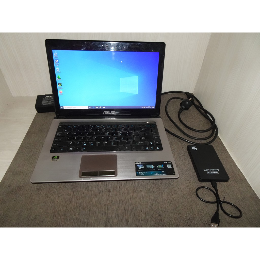 Dual HDD. Notebook Asus a43s , ram 6gb, 120gb ssd, 500gb hdd. Bonus. murah