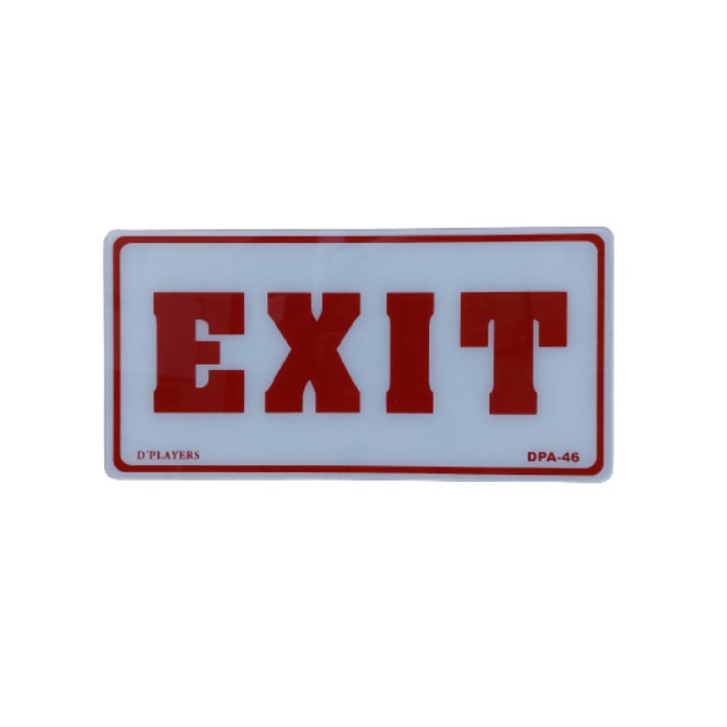 Sign Board Akrilik Exit Dplayers DPA-46