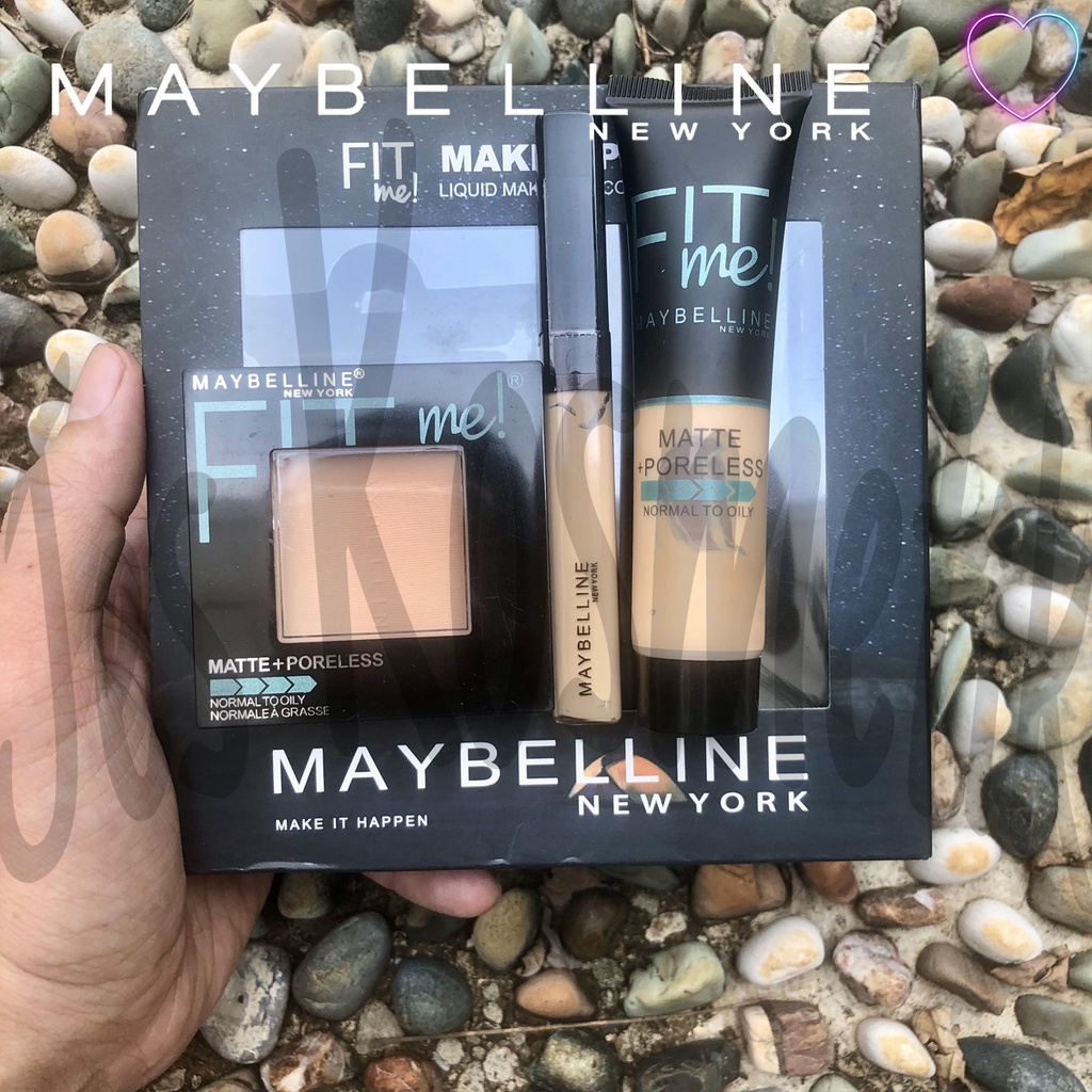 MYB Make Up Set Star 3 in 1 Bedak Padat Foundation Concealer Kecantikan Wajah