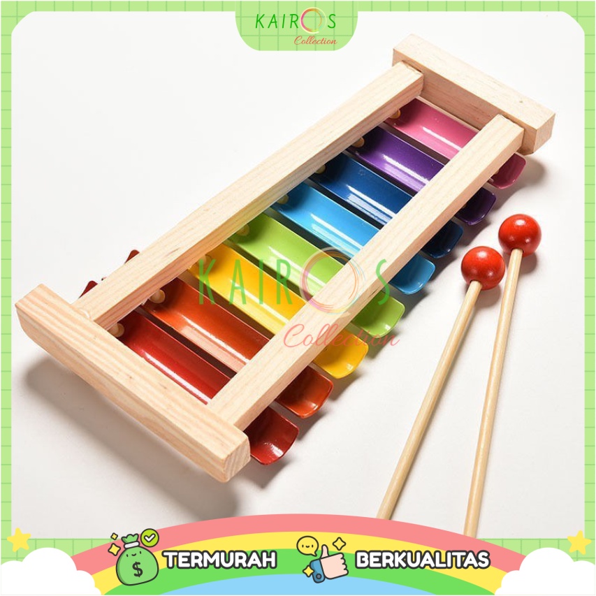 Xylophone Kayu Wooden Alat Musik Kayu Mainan Anak