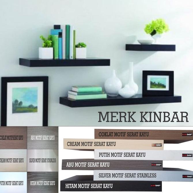 100x20x4cm Rak Dinding/Ambalan/Mlayang/Floating Shelf MERK KINBAR Z397