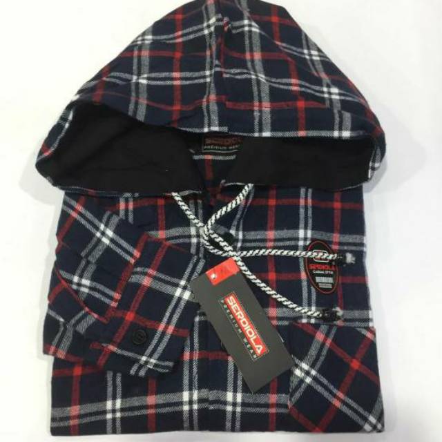 kemeja flanel kupluk pria|kemeja hoodie pria