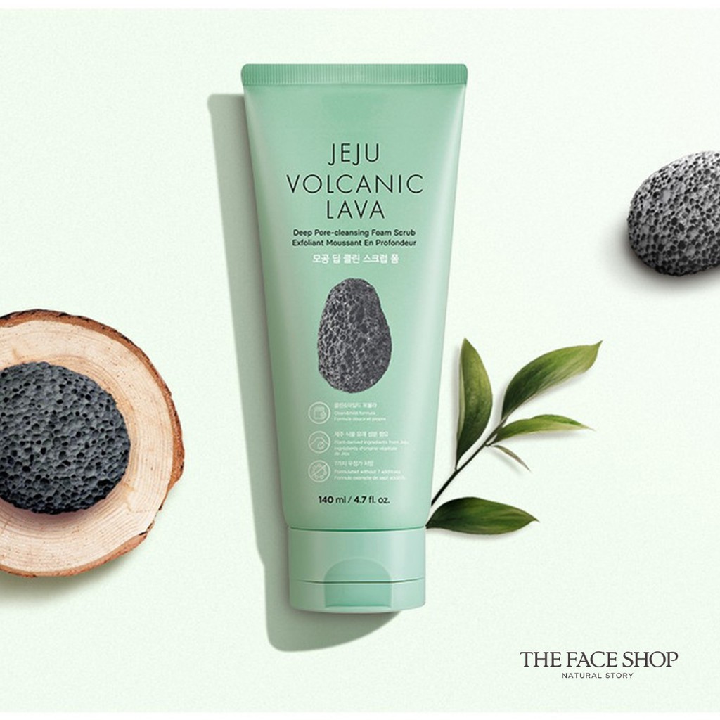 The Face Shop Jeju Volcanic Lava Pore Cleansing Foam Scrub